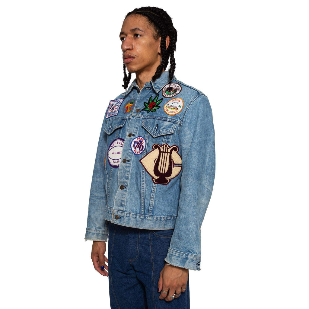 Guitar Boy Varsity Patch Denim Jacket Congruent Space