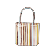 Minty Stripe Mini Lenticular Handbag