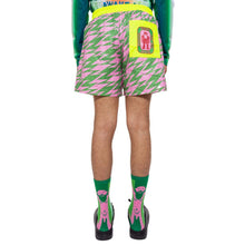 Lightning Basic Shorts (Pink/Green)-Walter Van Beirendonck