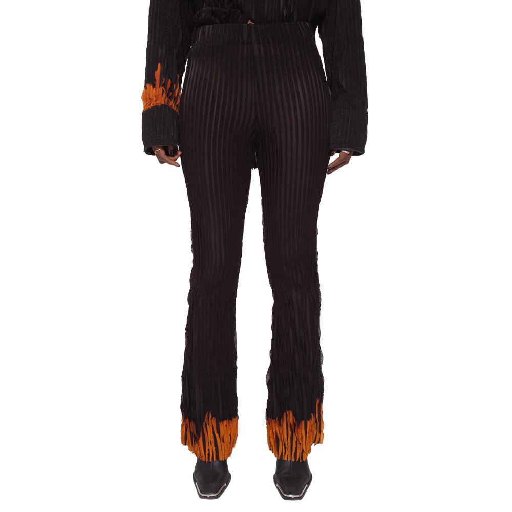 Comfort Zone Wavy Jersey Flared Pants (Tie Dye Black) – Congruent