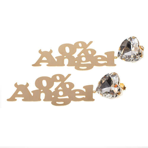 0% Angel Earrings-GCDS