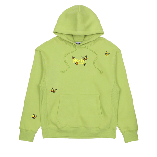 Butterfly Embroidered Hoodie (Sage)
