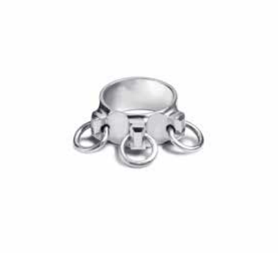 10 MM 3 Hitch Ring (935 Silver)