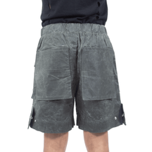 Waxed Cotton Canvas Shorts