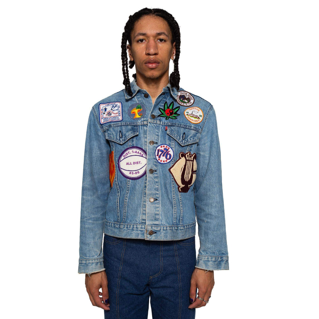 Guitar Boy Varsity Patch Denim Jacket Congruent Space