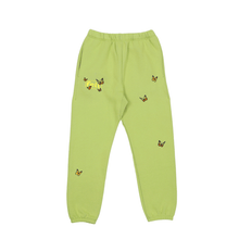 Butterfly Embroidered Sweatpants (Sage)