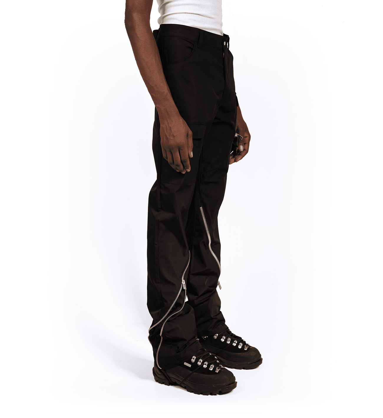 Furtive Zip Cargo Trousers – Congruent Space *₊˚⁎*₊