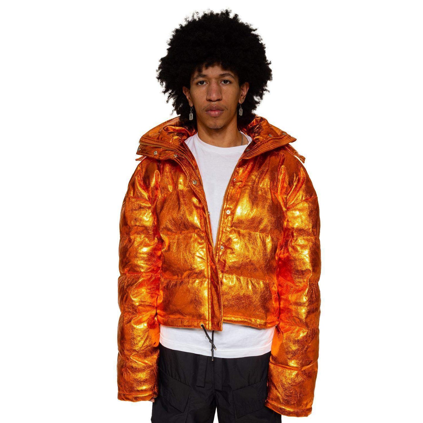R/L Bubble Jacket (Orange) – Congruent Space *₊˚⁎*₊