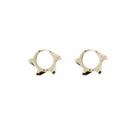 Mini Buzzsaw Earrings (PVD Gold)