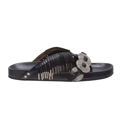 Metal Fringe Thong Sandals-Toga Pulla
