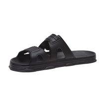 Black Rubber Sandals-GCDS