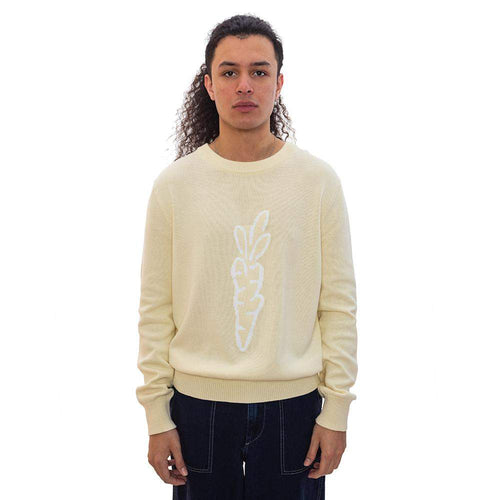 Carrot Knit Sweater Ivory-Carrots