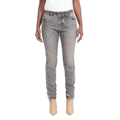 CLARK CRYSTAL GREY WASH-OUT JEANS24-Filles A Papa