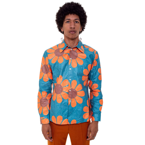 Daisy Power Round Collar Shirt-Walter Van Beirendonck