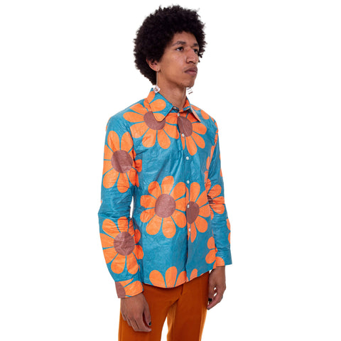 Daisy Power Round Collar Shirt-Walter Van Beirendonck