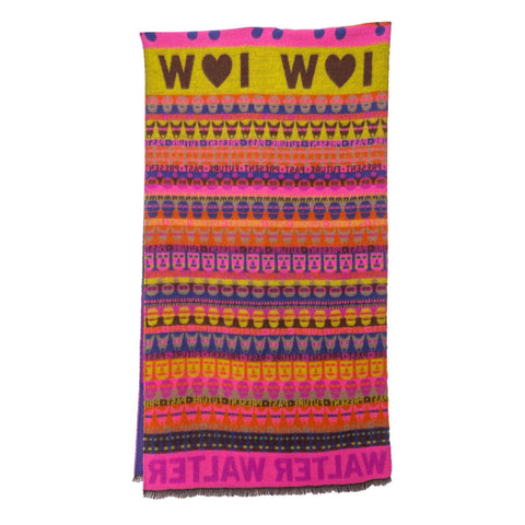 I Love W Scarf (Double)-Walter Van Beirendonck
