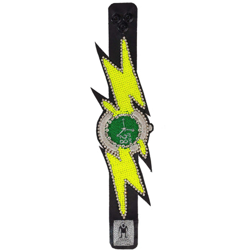 Lightning Bracelet (Fluorescent Yellow)-Walter Van Beirendonck