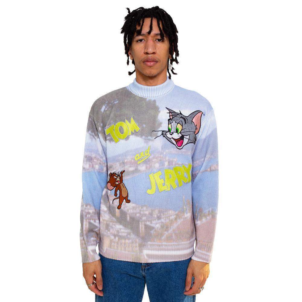 Tom Jerry Napoli Logo Sweater – Congruent Space *₊˚⁎*₊