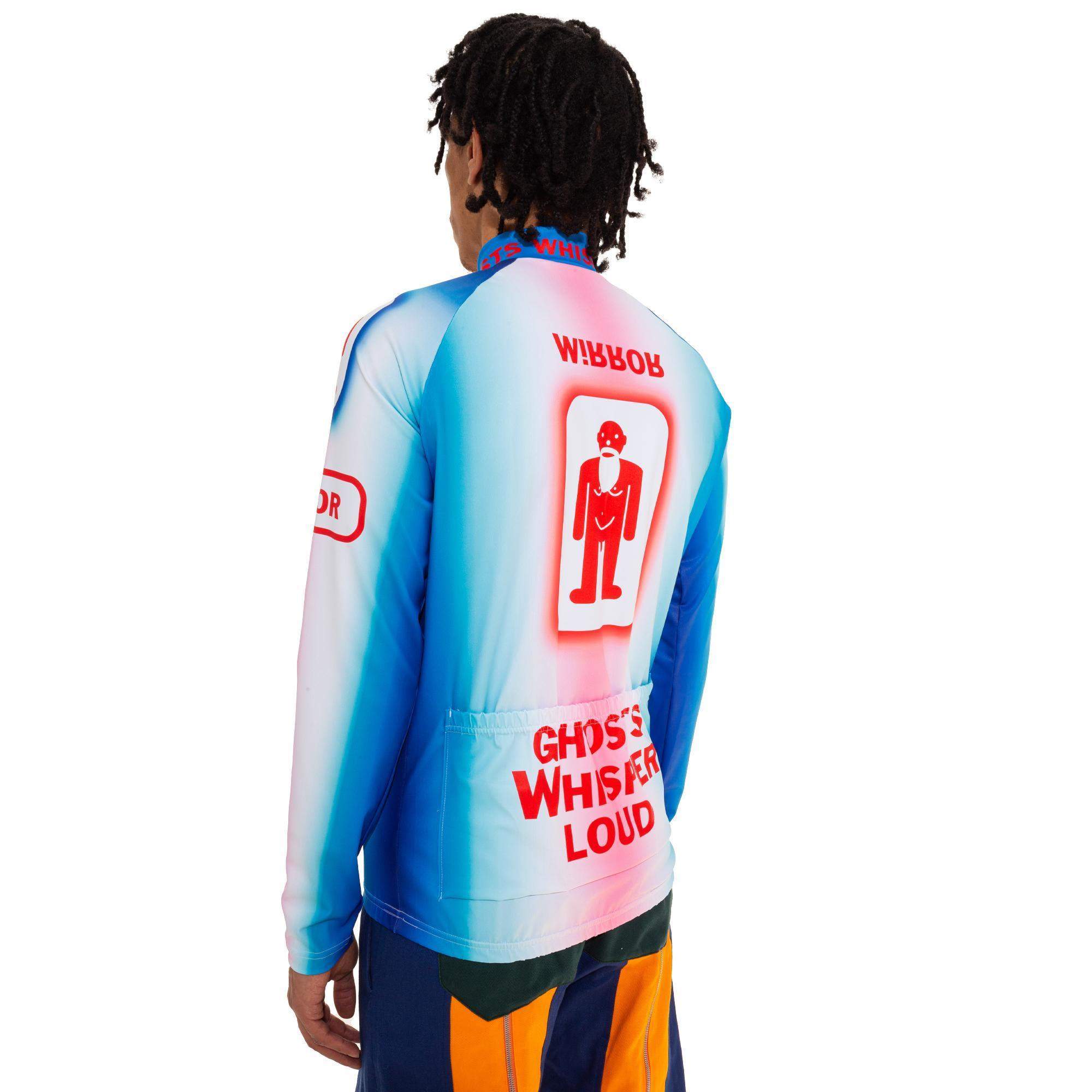 ghost fahrradbekleidung online shop Ghost Bike Top (Blue/Red) – Congruent Space *₊˚⁎*₊