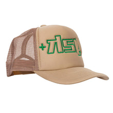 y2k Trucker Hat (Tan/Green)-Guitar Boy Archive