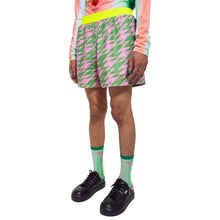 Lightning Basic Shorts (Pink/Green)-Walter Van Beirendonck