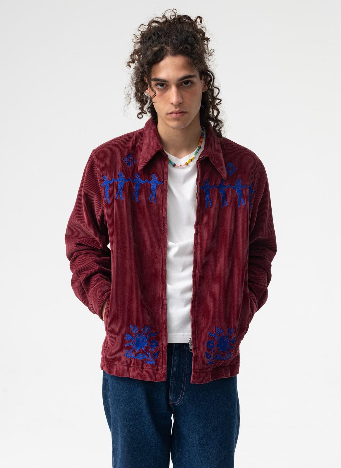Sister Acts Corduroy Jacket (Burgundy) Congruent Space ** Sister Acts Corduroy Jacket (Burgundy) Congruent Space **